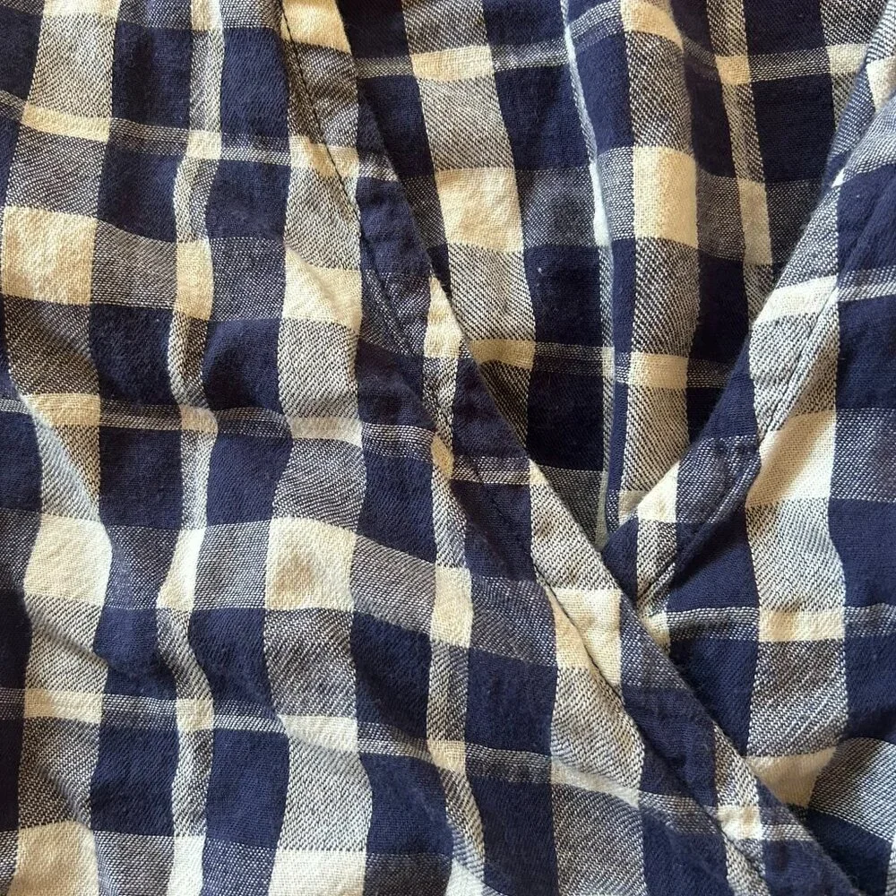 Bridge and Burn Gingham Wrap Blouse Size Small - Picture 3 of 3
